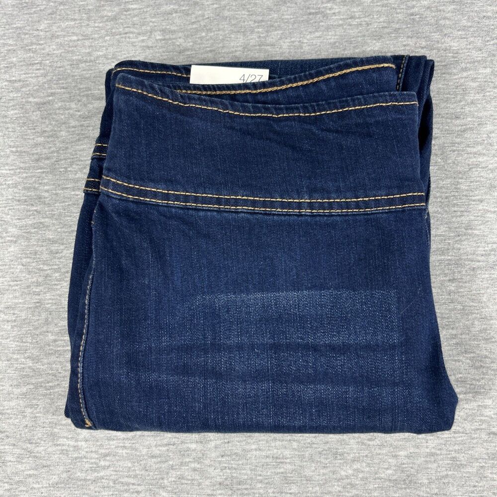 INC International Concepts Core Denim Pull On Straight High Rise MD Indigo 4/27 - Picture 11 of 11